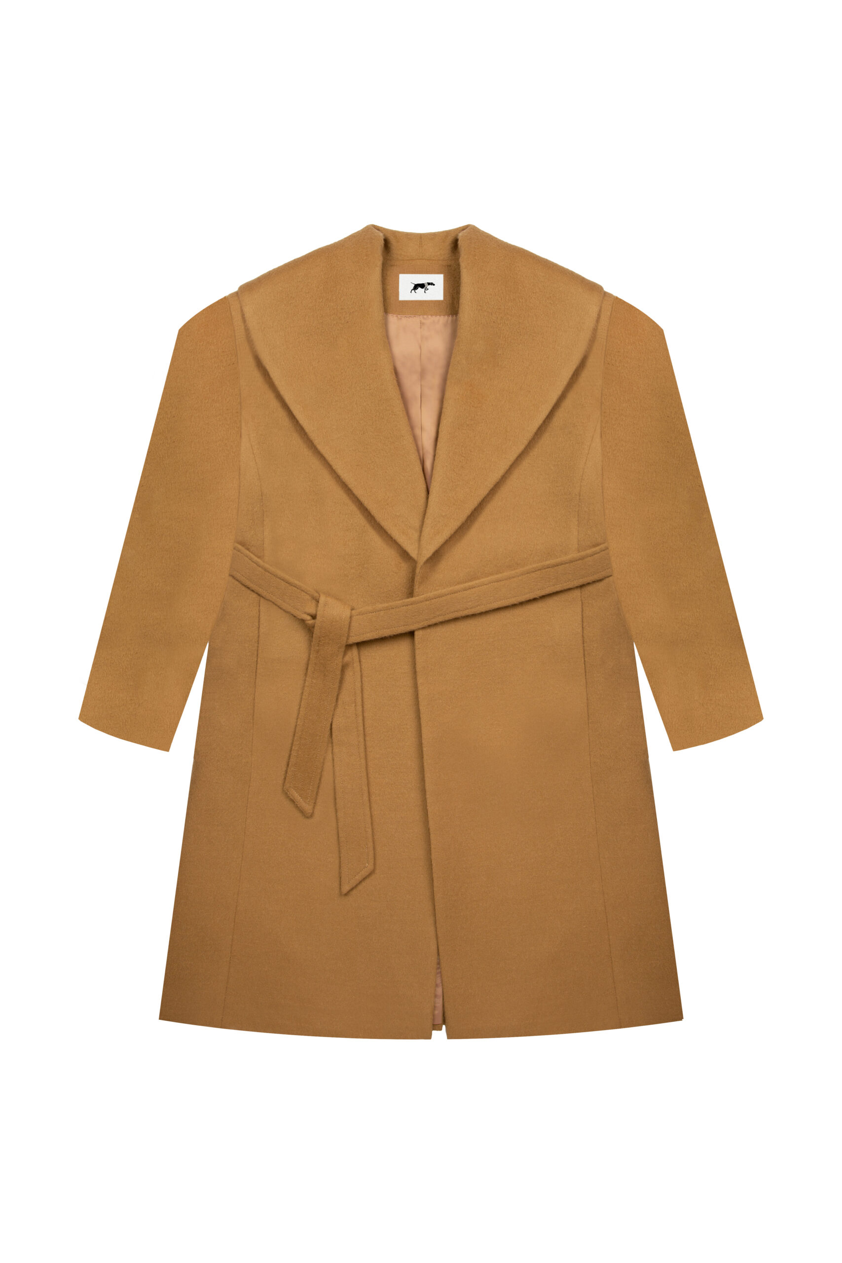 SANDSTONE BELTED COAT