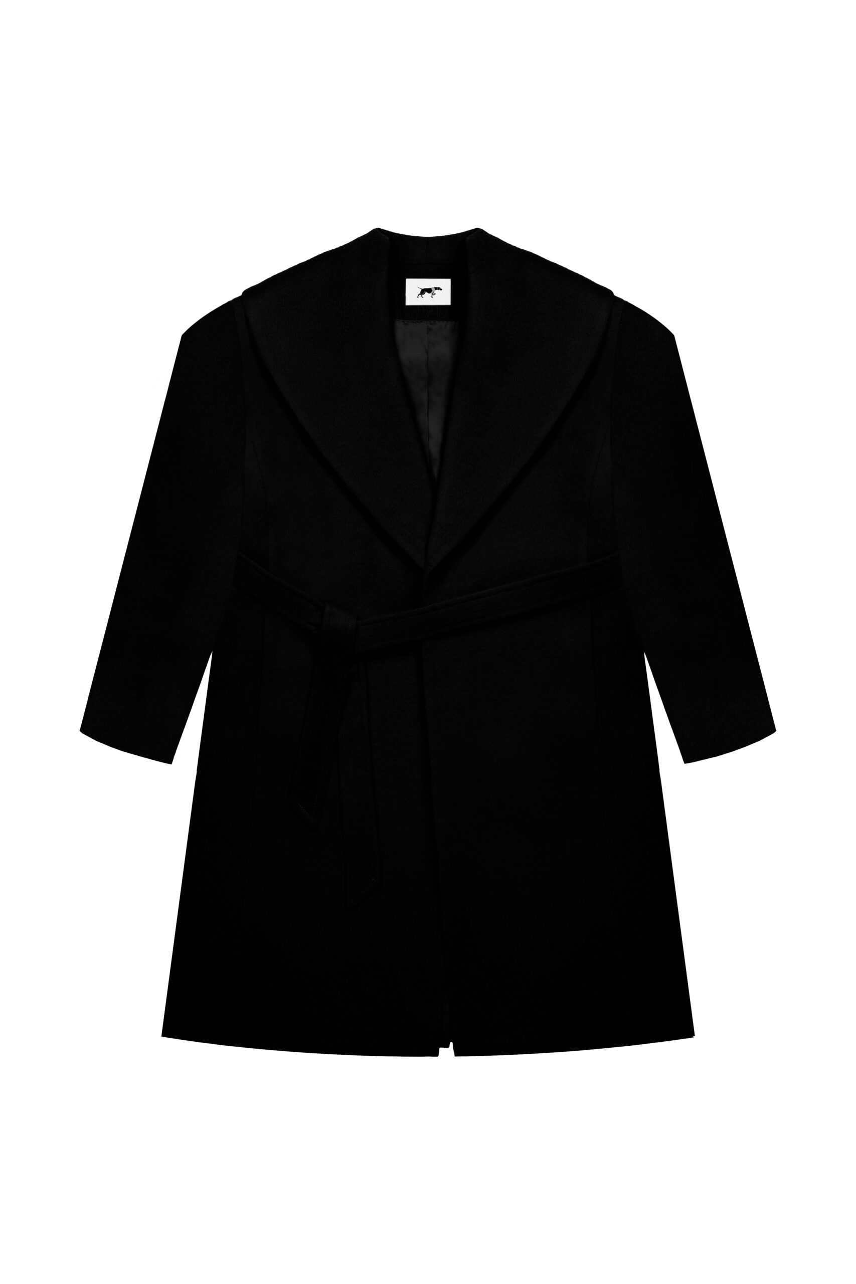 NOIR BELTED COAT